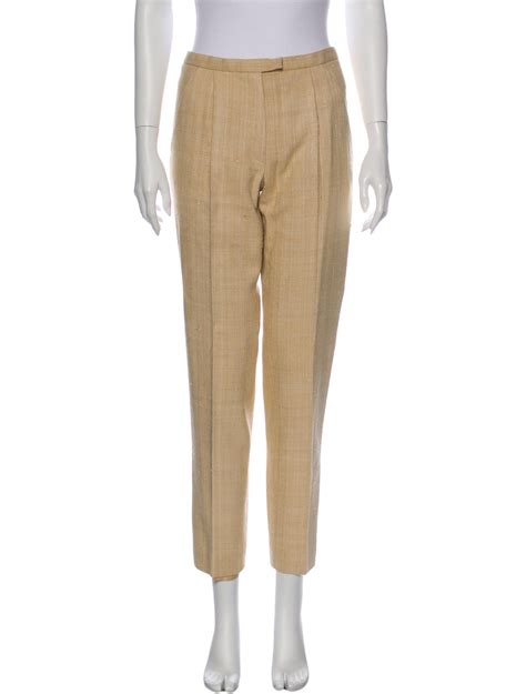 hermes pink pants|Hermes silk pleated pants.